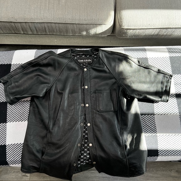 DUGOUT PERFORATED LEATHER JERSEY - Picture 3 of 9